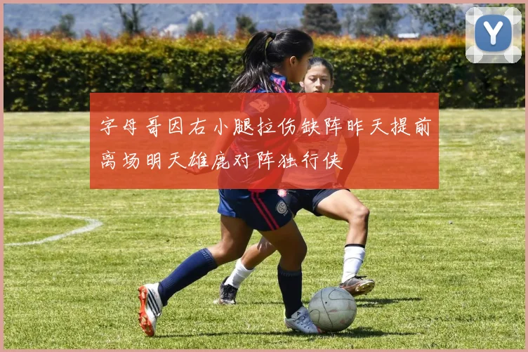 字母哥因右小腿拉伤缺阵昨天提前离场明天雄鹿对阵独行侠